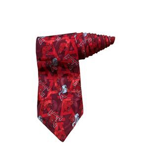 Merge Left University Of Arkansas Razorbacks Tusks Mascot Logo Novelty Necktie